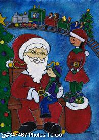 Illustration: On Santas tree
